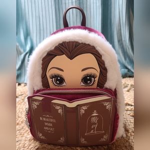 Loungefly winter Belle cosplay mini backpack